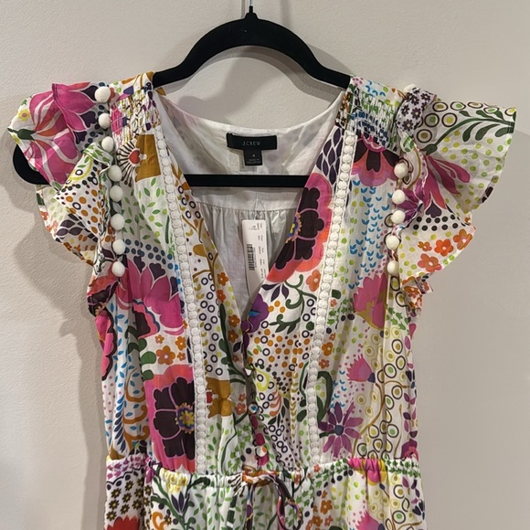 J. Crew Pom-pom dress in Ratti® retro floral Size 4 - Picture 2 of 9